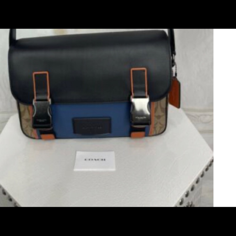 Track Messenger in Colorblock Coach Bag